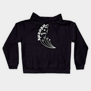 Blah Blah Blah Laufey White Kids Hoodie